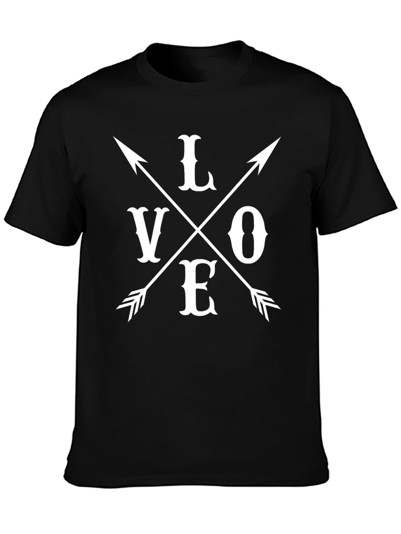 LOVE Arrow Graphic Tee - Stylish Casual T-Shirt
