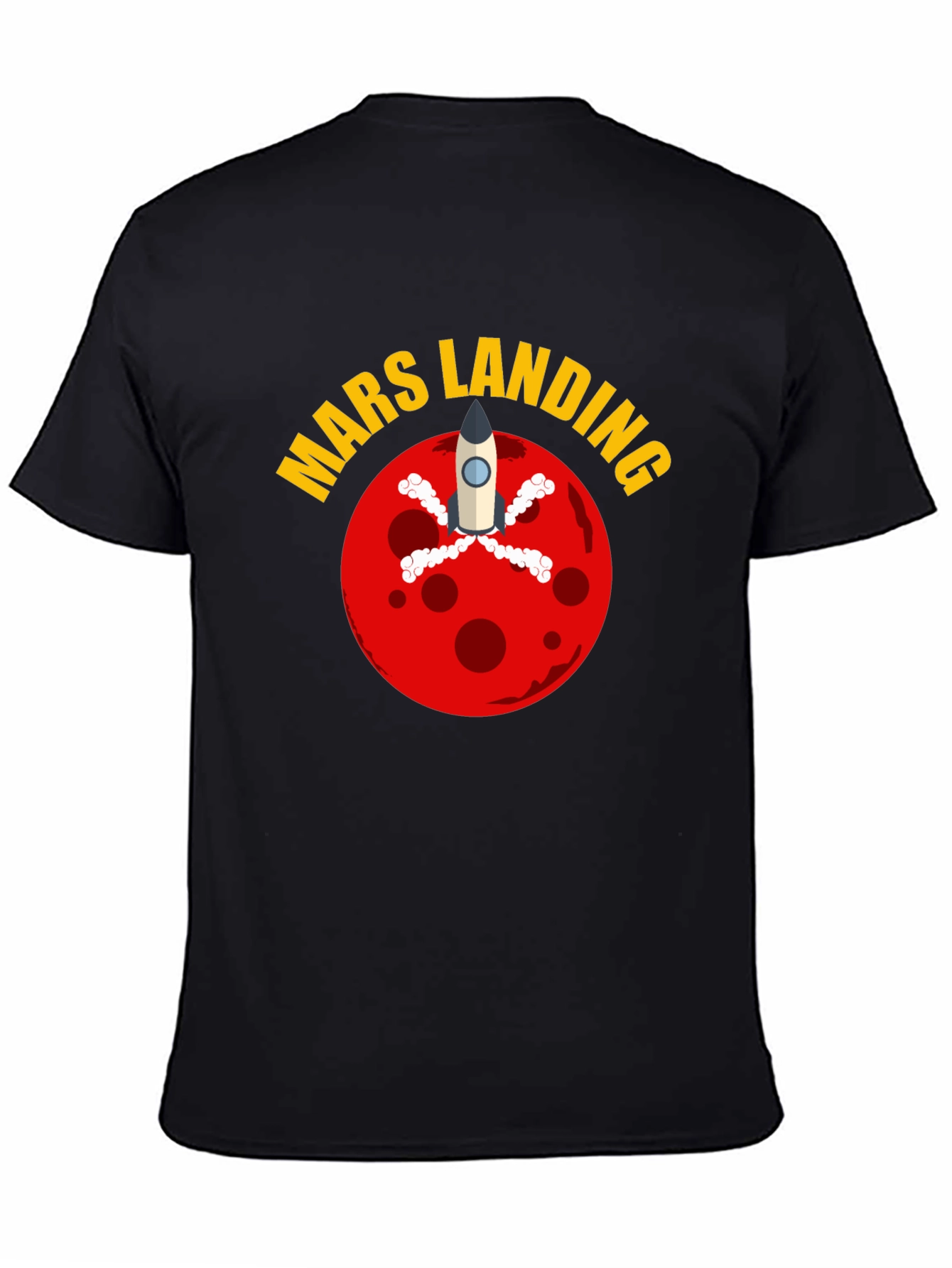 Mars Landing Graphic T-Shirt - Space Exploration Tee