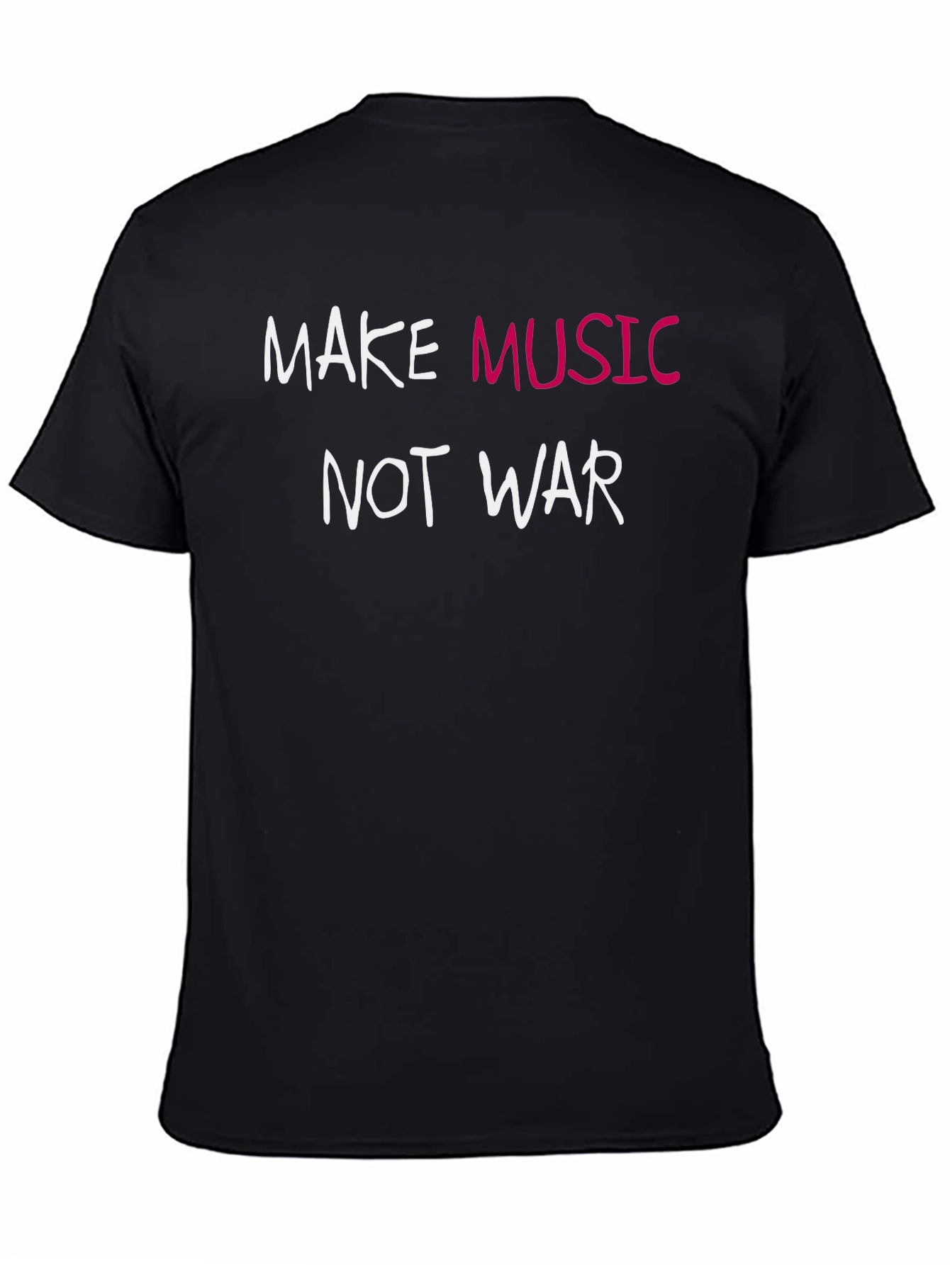 Make Music Not War Graphic Tee - Black