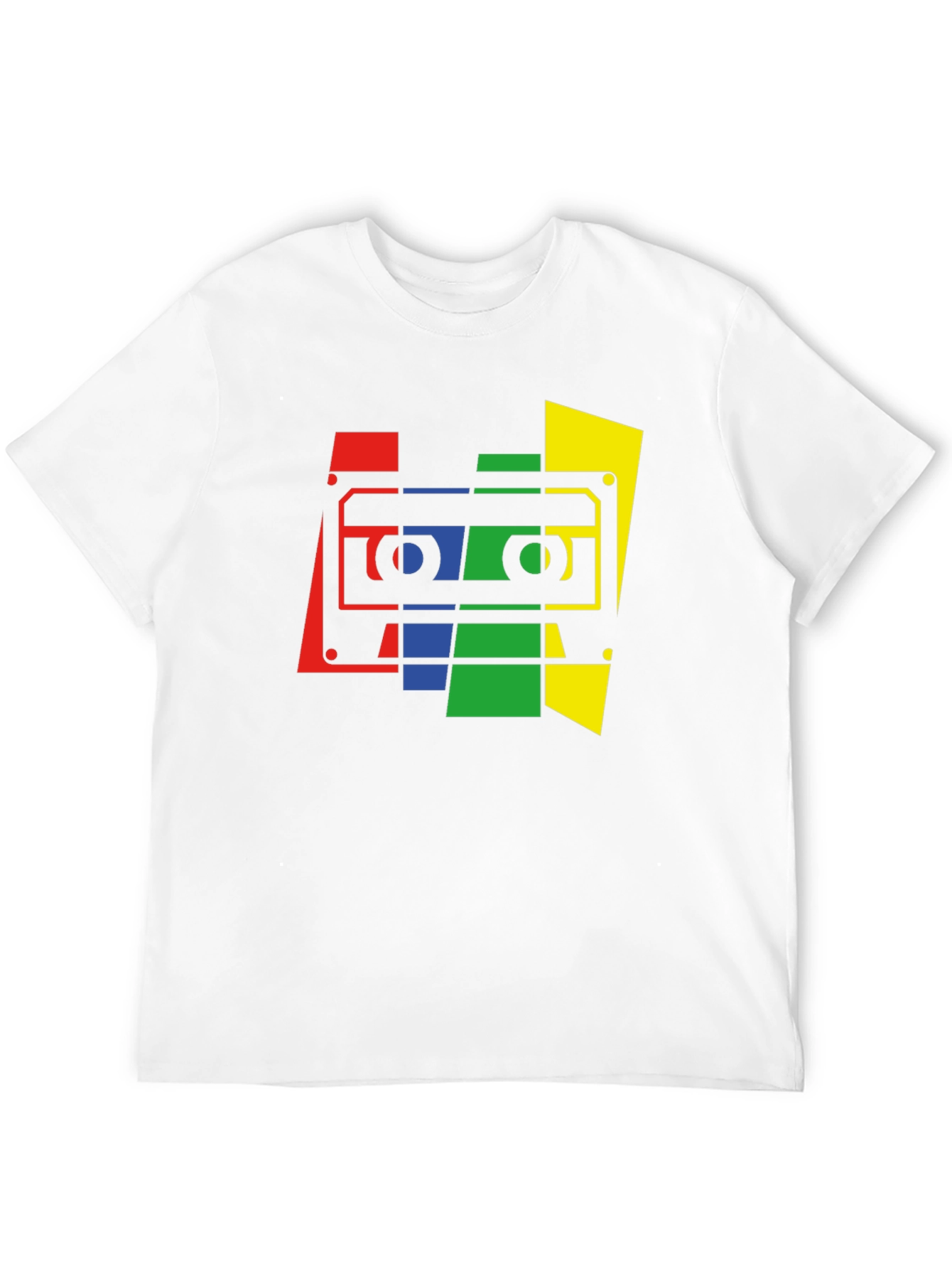 Retro Cassette Tape Graphic Tee - Black