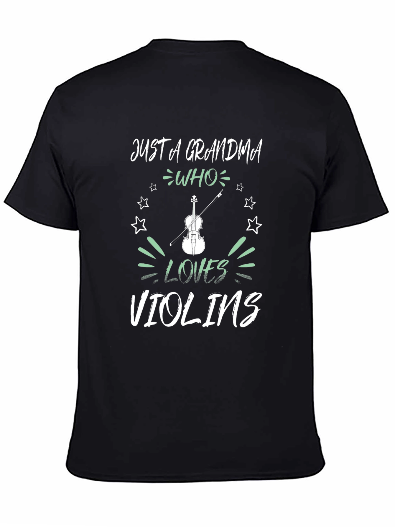 Grandma Who Loves Violins Graphic Tee