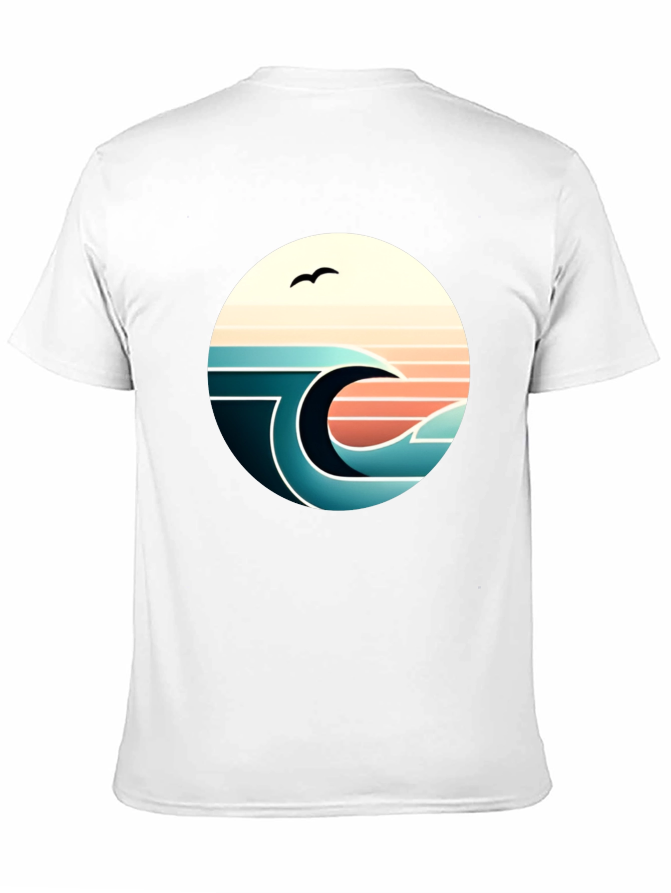 Retro Wave Graphic Tee - Black