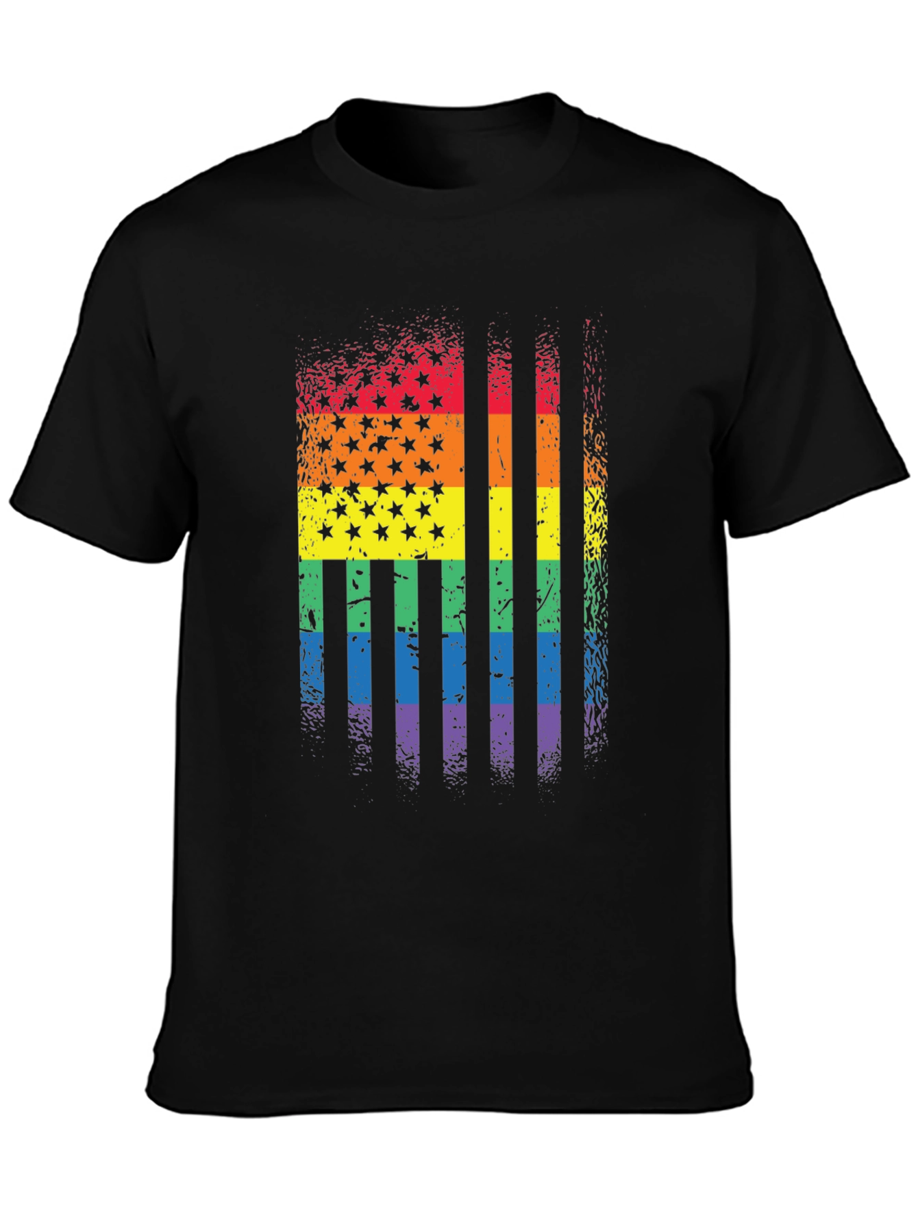LGBT Pride Flag Stars & Stripes T-Shirt