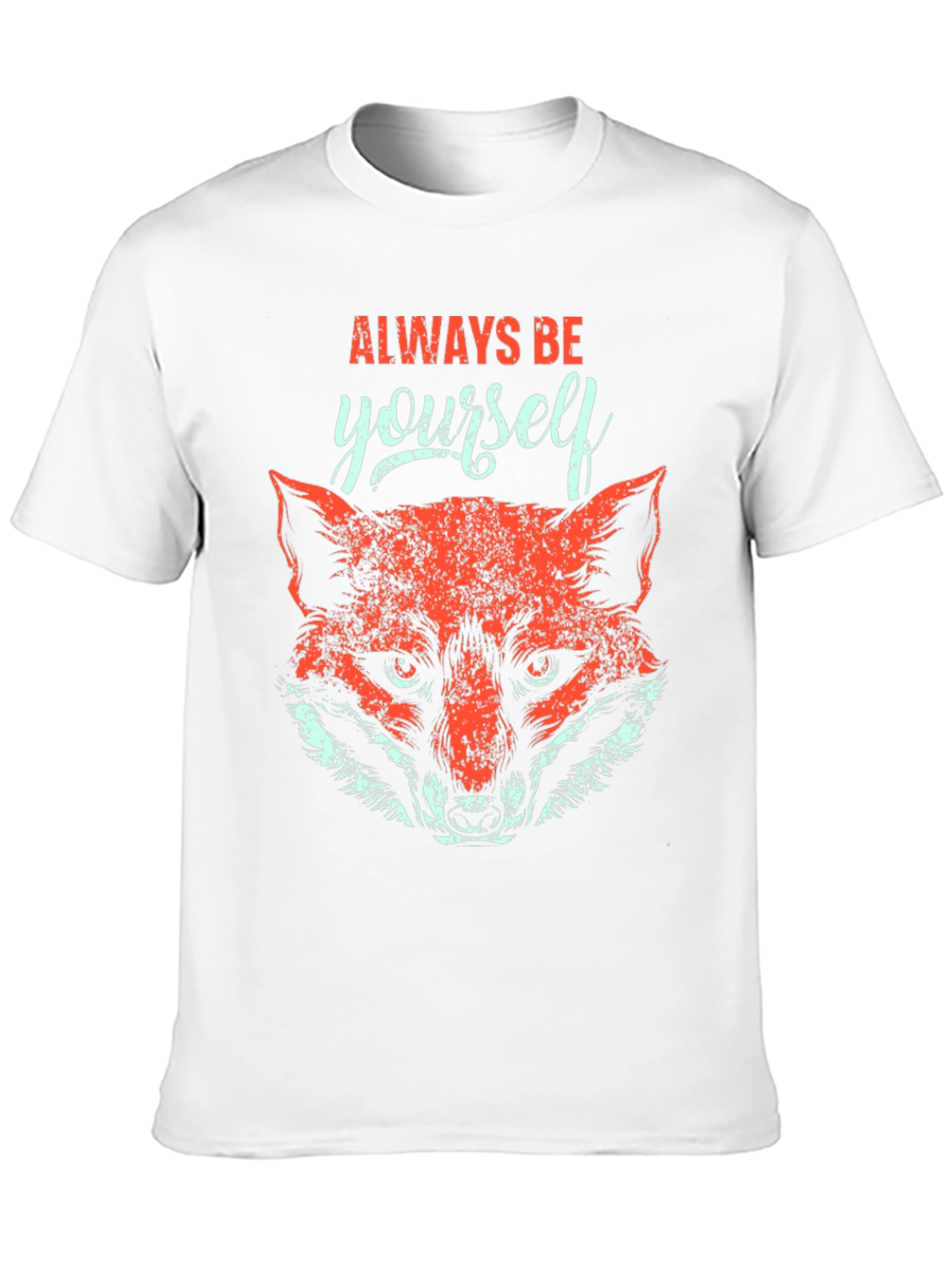 Always Be Yourself Fox Graphic Tee - Black