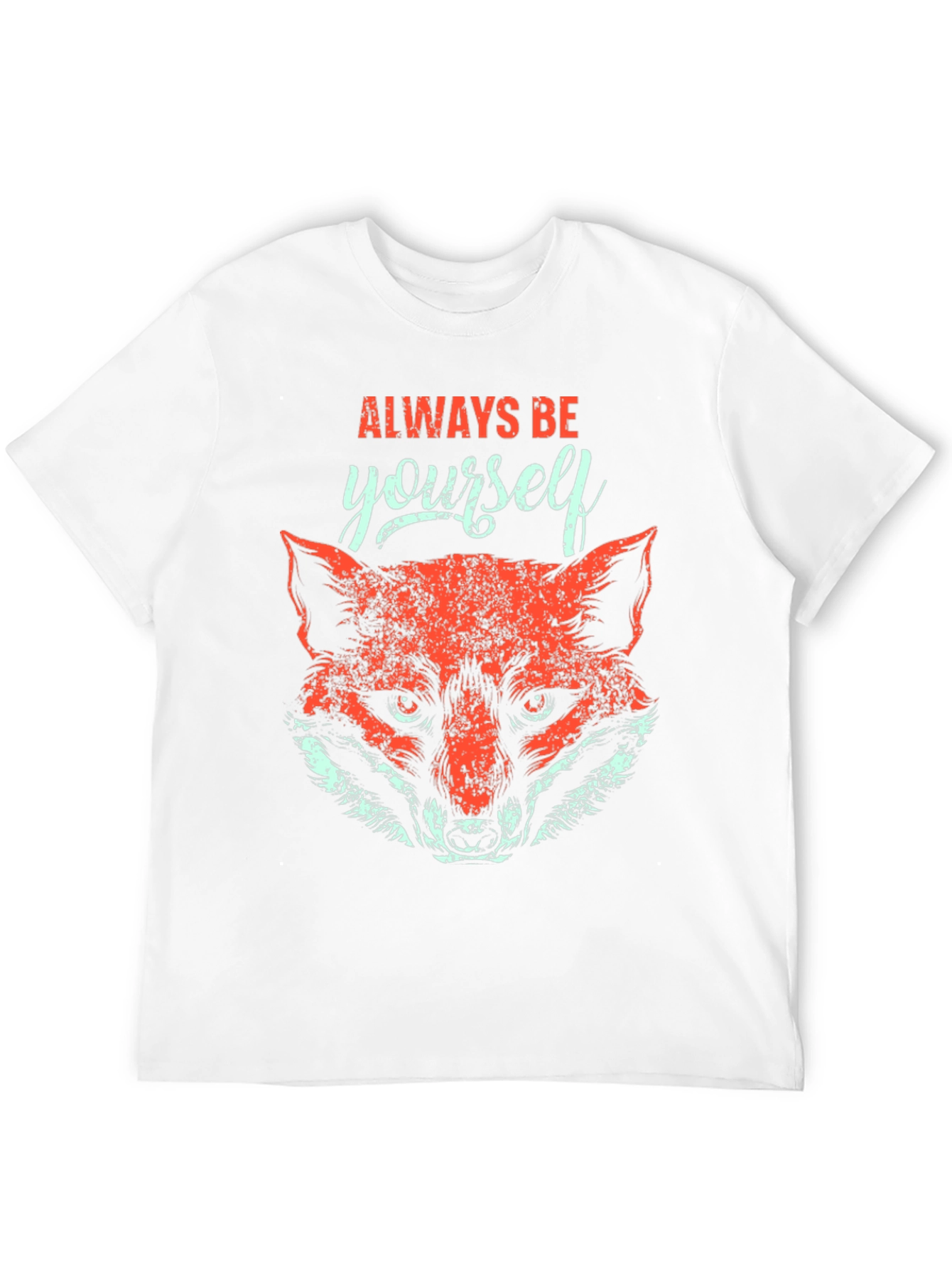 Always Be Yourself Fox Graphic Tee - Black