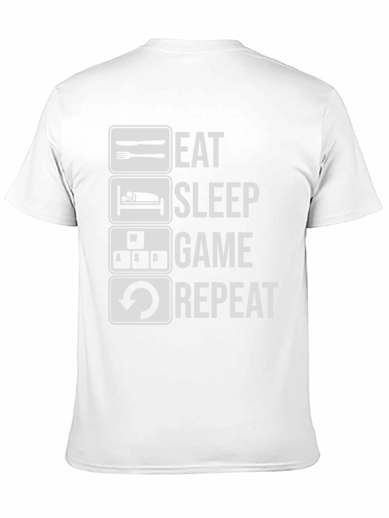 Eat Sleep Game Repeat T-Shirt - Gamer Tee