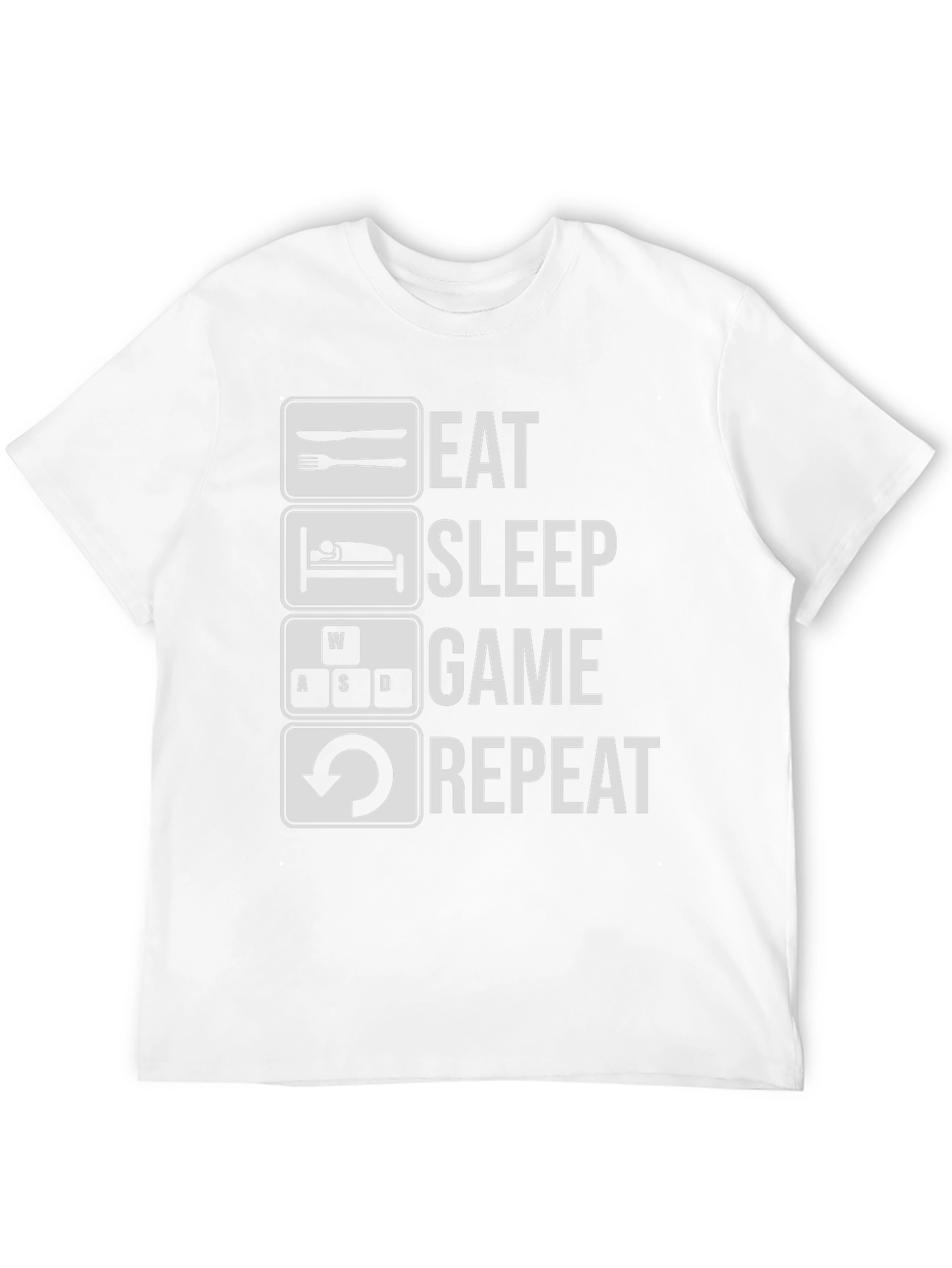 Eat Sleep Game Repeat T-Shirt - Gamer Tee
