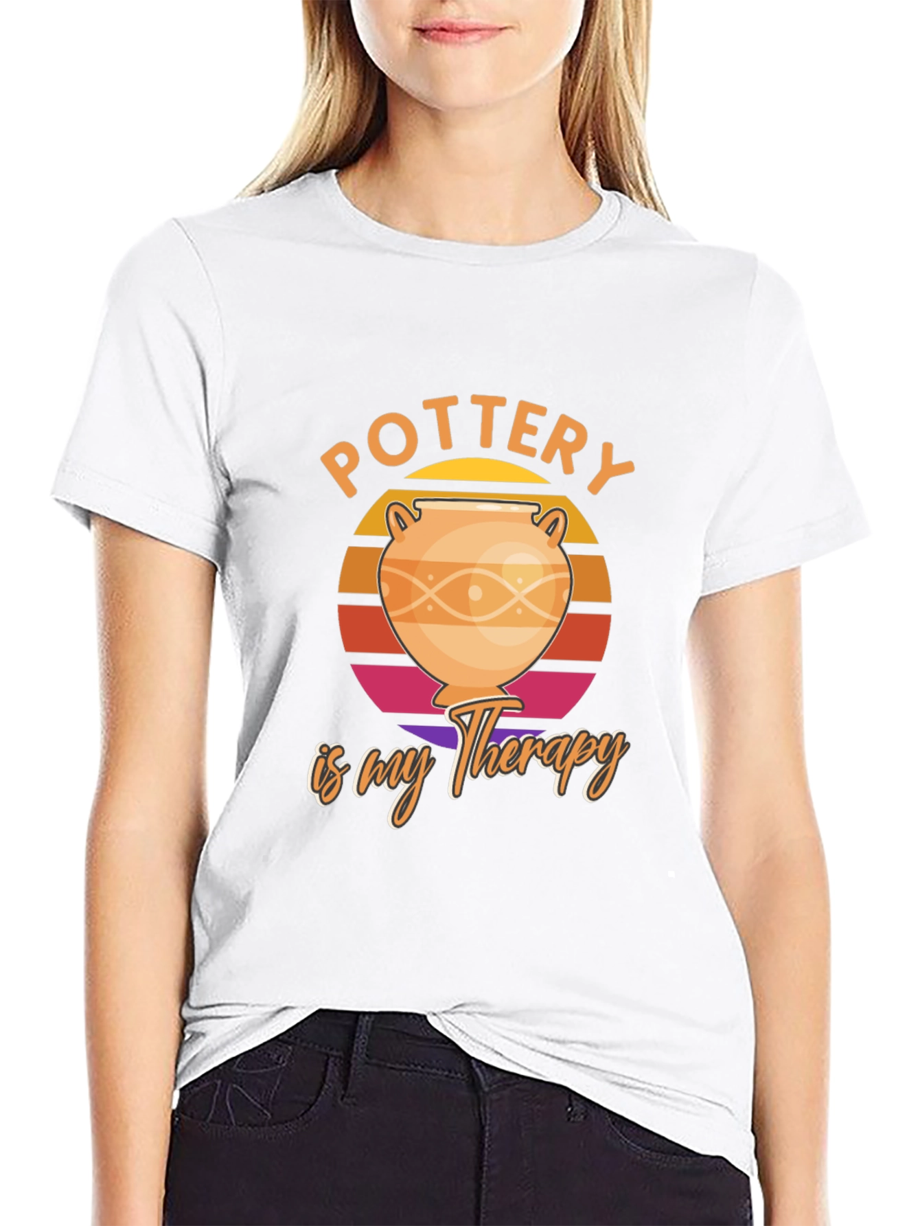 Pottery Is My Therapy Graphic T-Shirt