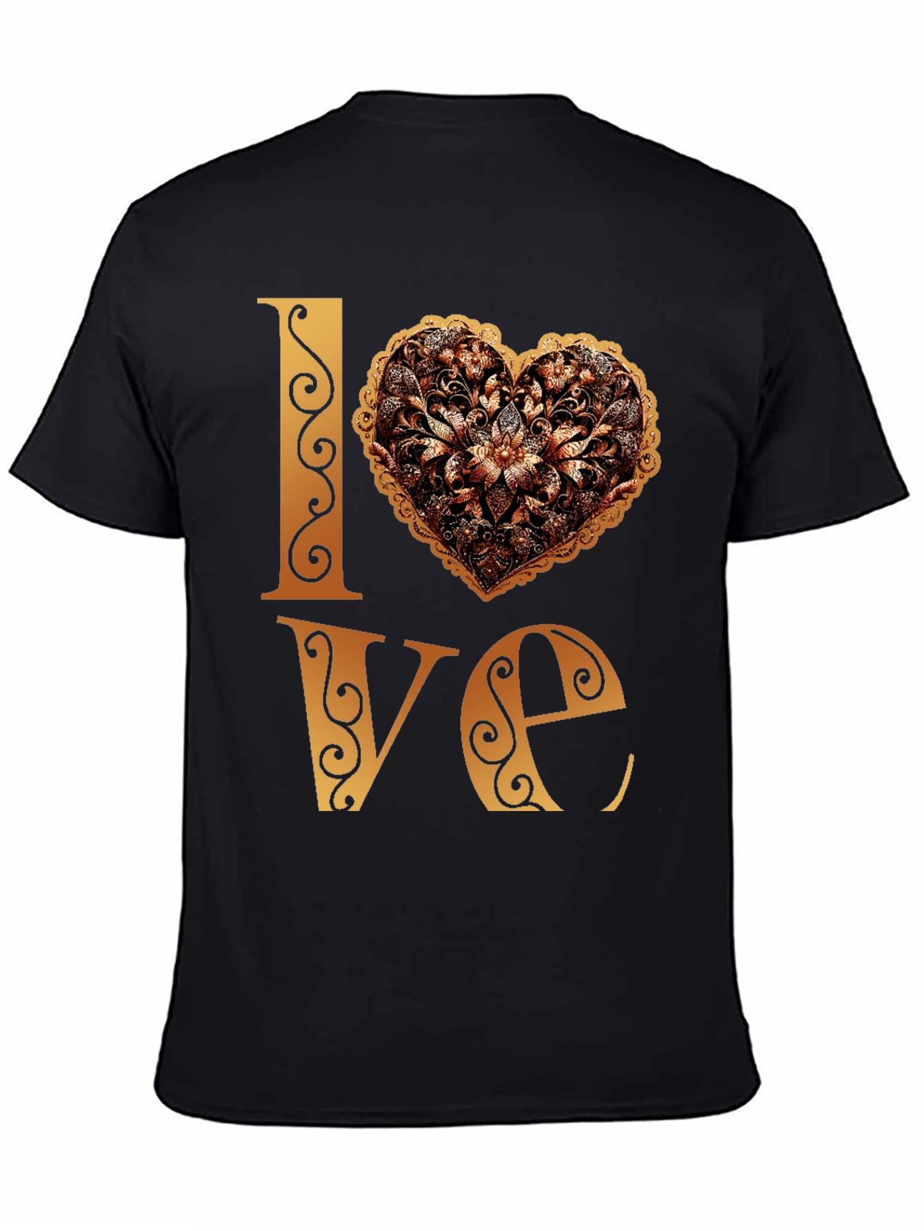 Love Heart T-Shirt - Floral Design