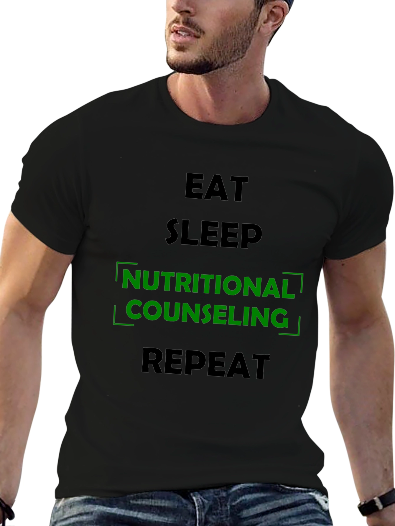Nutritional Counseling T-Shirt - Eat Sleep Repeat