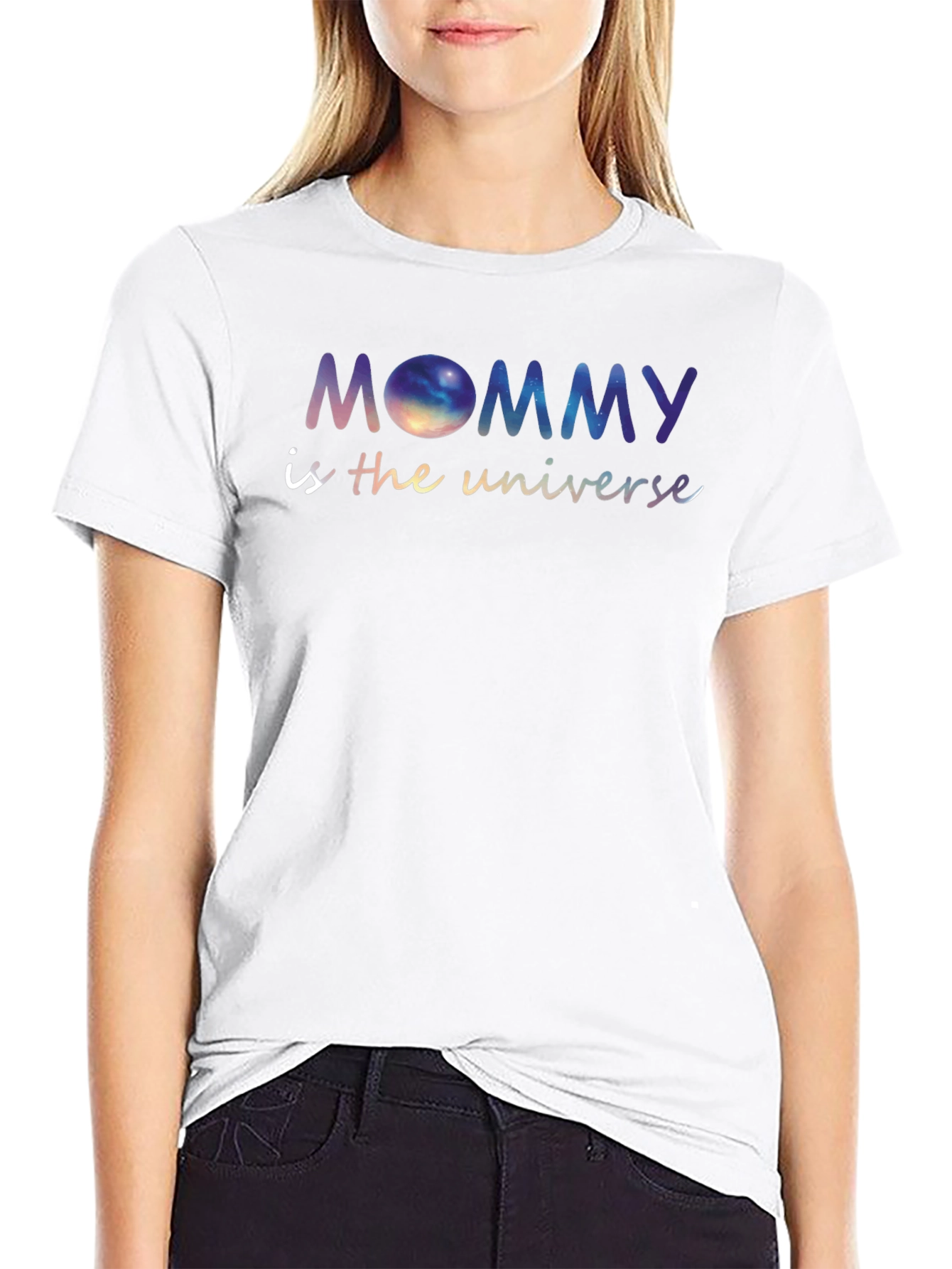 Mommy is the Universe Galaxy Graphic Tee