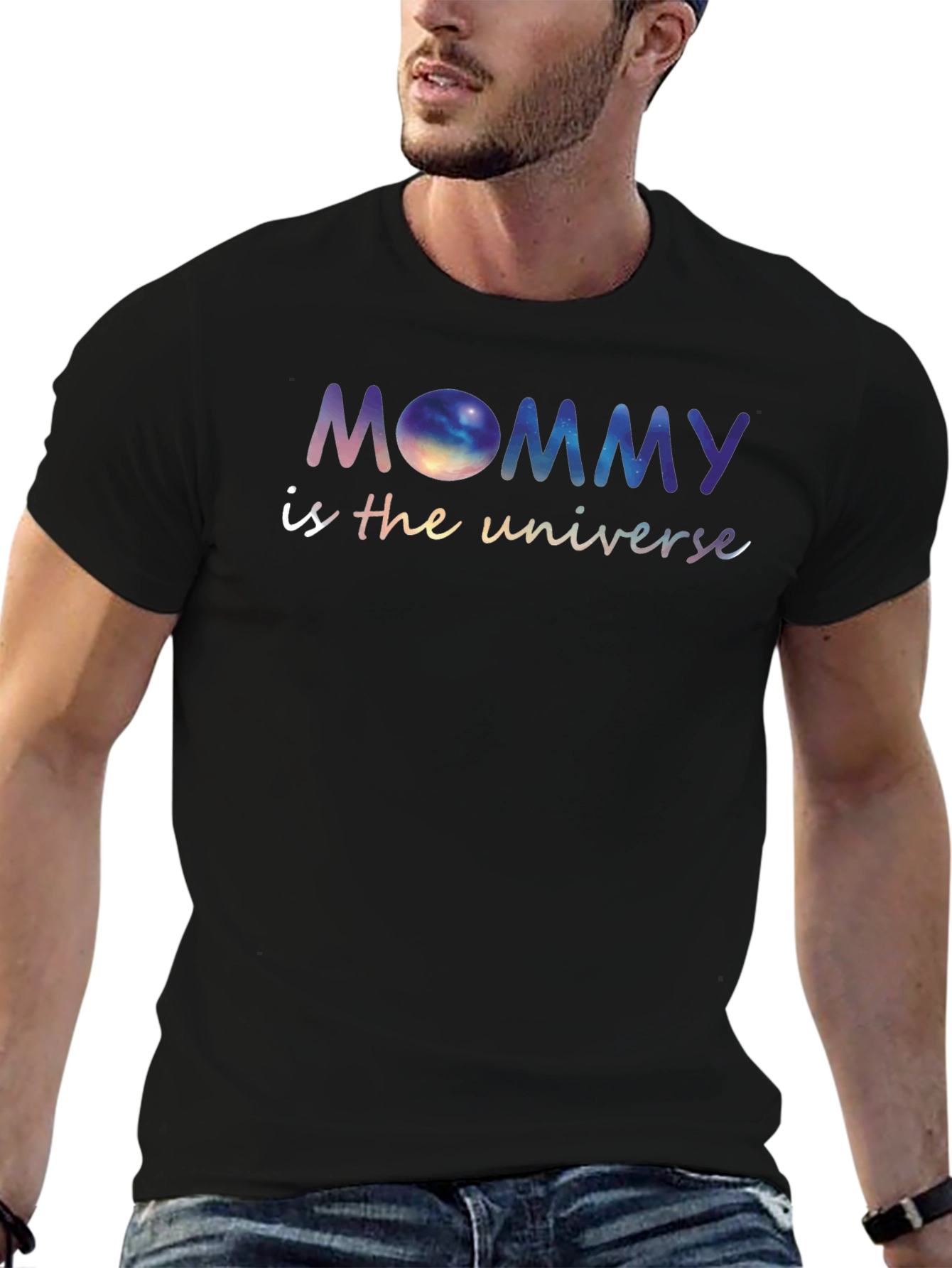 Mommy is the Universe Galaxy Graphic Tee