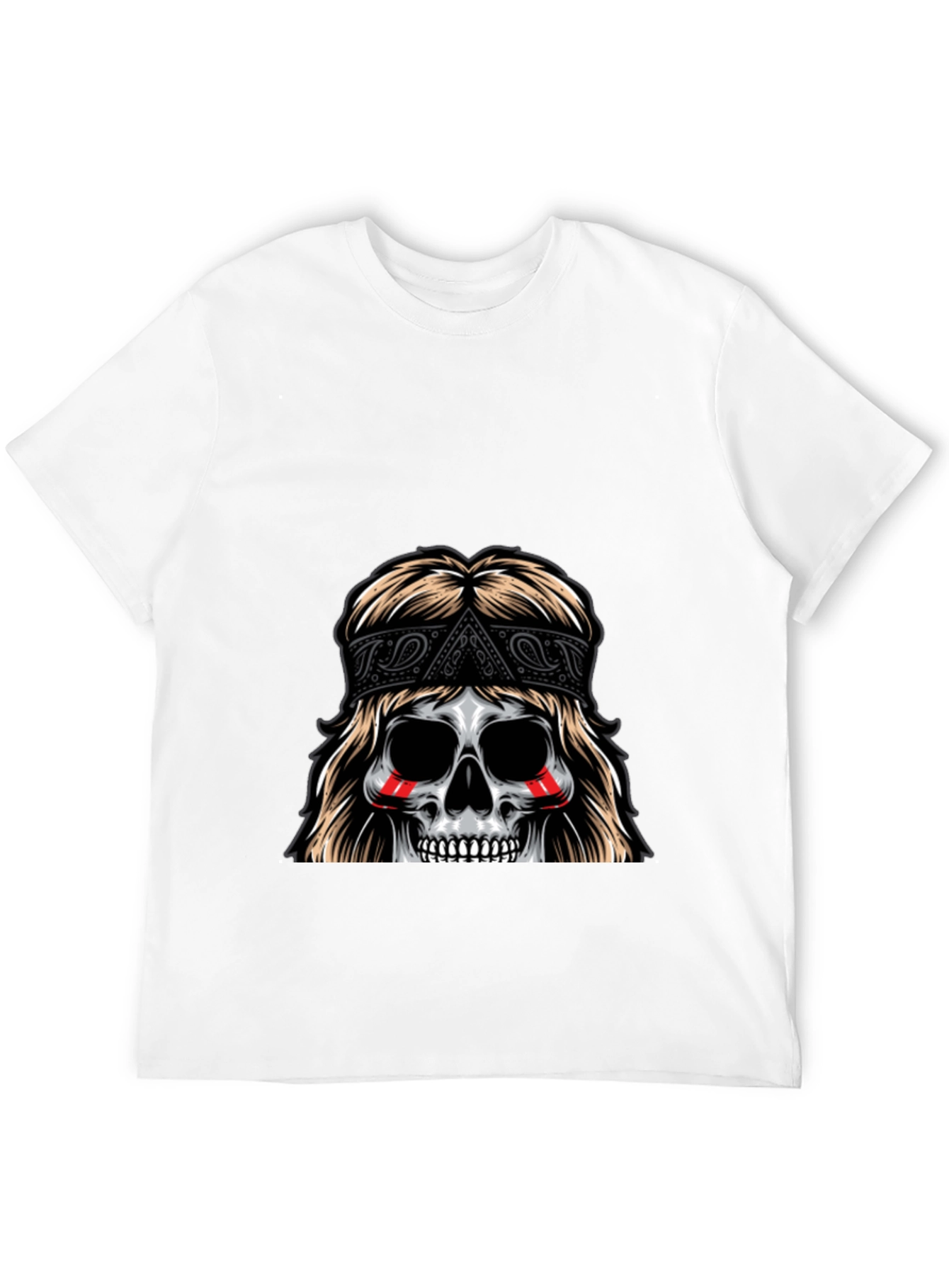 Skull Bandana T-Shirt - Graphic Tee