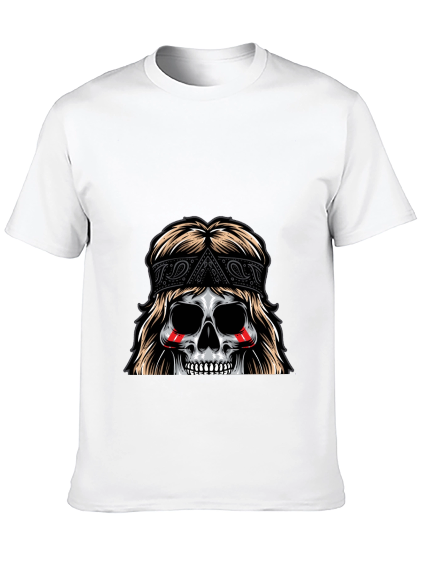 Skull Bandana T-Shirt - Graphic Tee