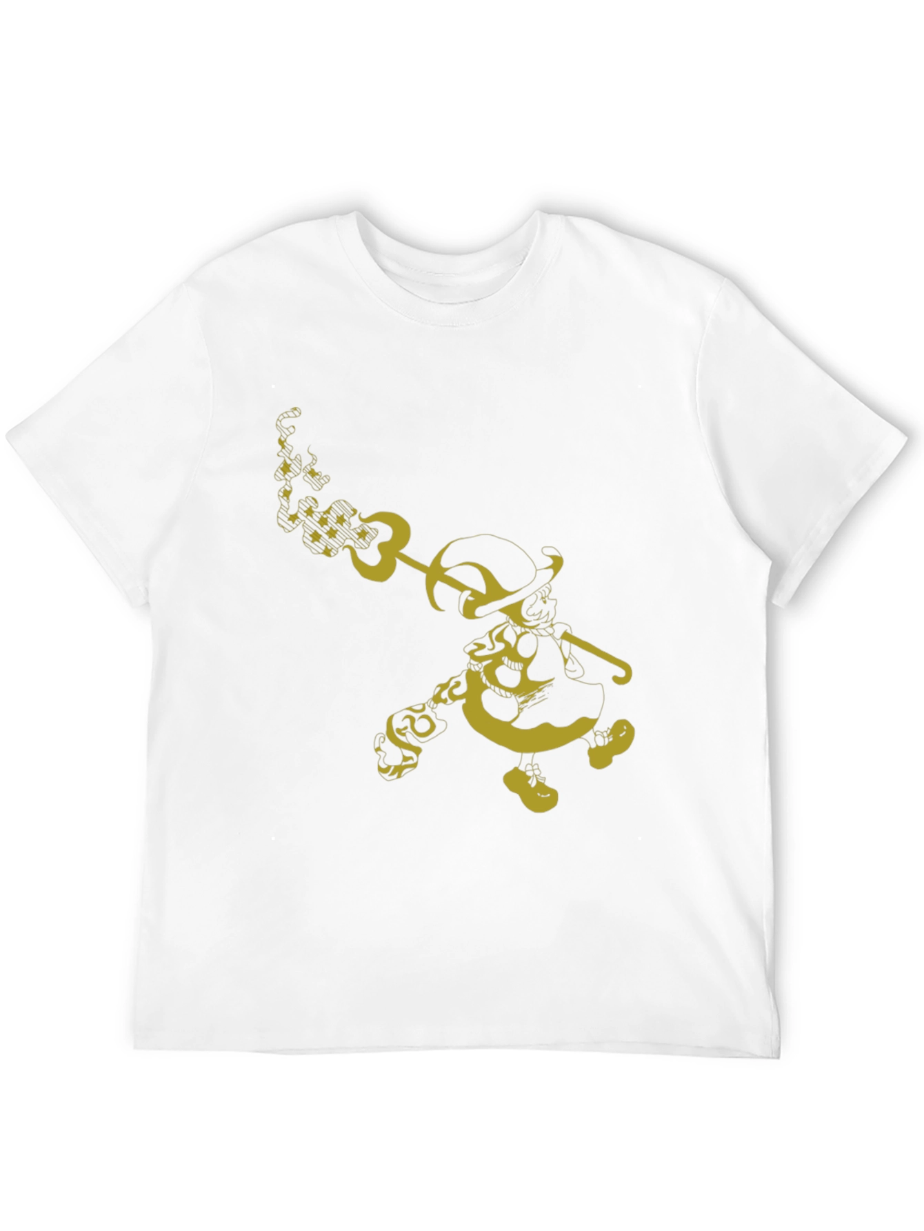 Unique Graphic T-Shirt - Yellow Cartoon Character