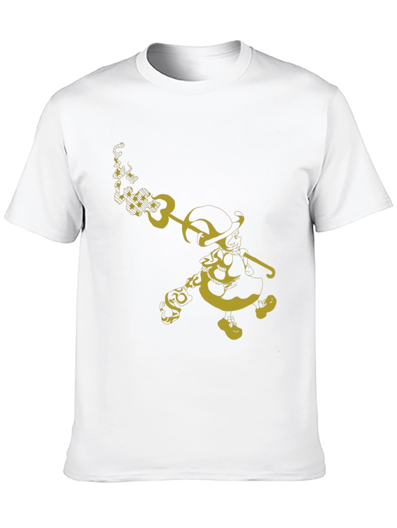 Unique Graphic T-Shirt - Yellow Cartoon Character