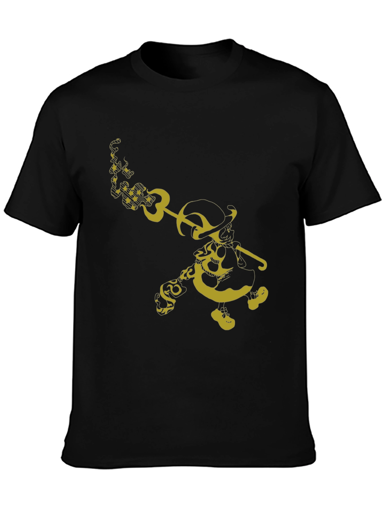 Unique Graphic T-Shirt - Yellow Cartoon Character