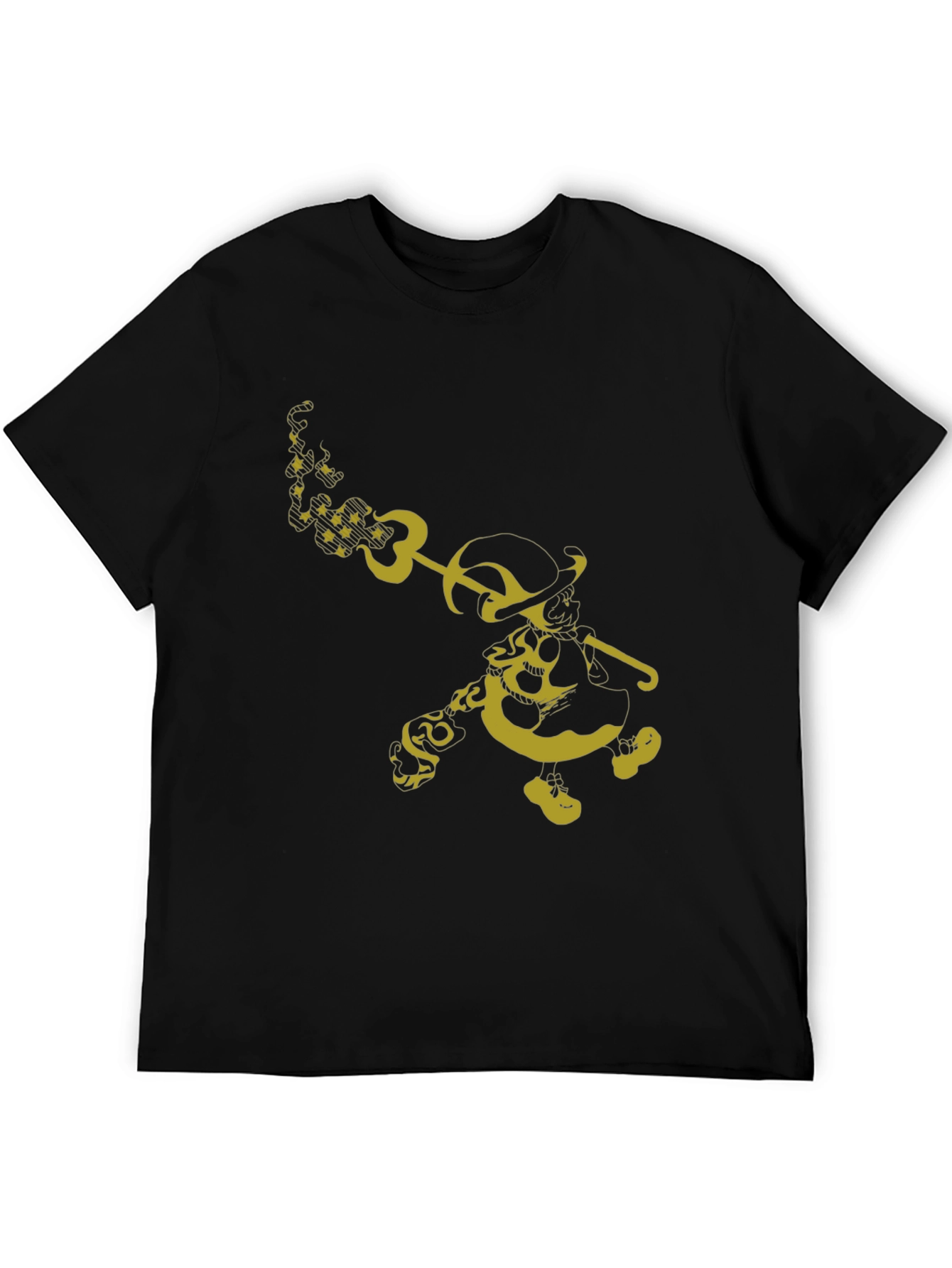 Unique Graphic T-Shirt - Yellow Cartoon Character