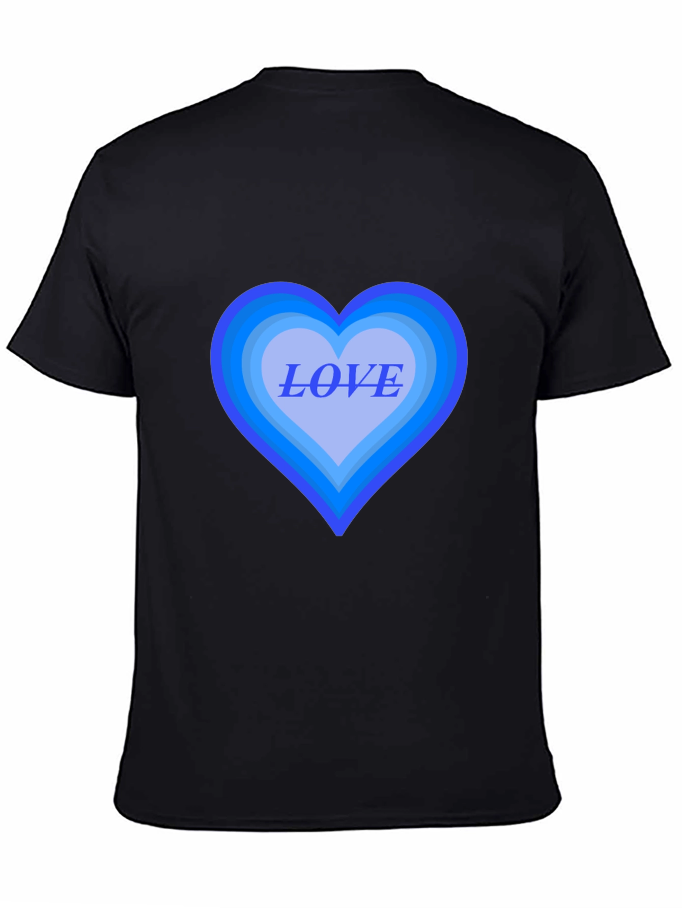 Love Heart Graphic Black T-Shirt - Stylish Casual Tee