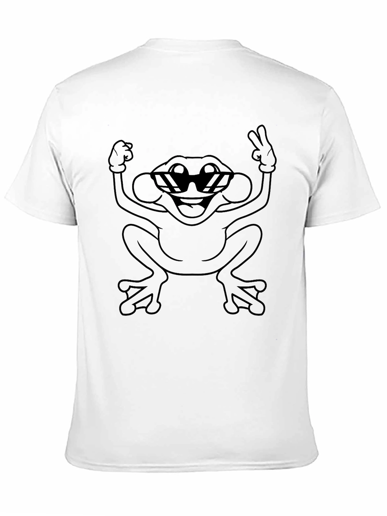 Cool Frog Graphic Tee - Peace Out Style