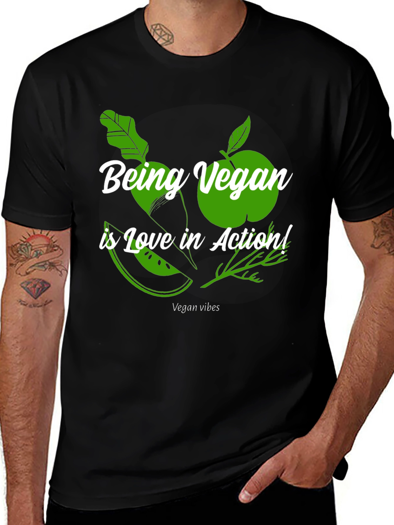 Being Vegan Is Love In Action T-Shirt