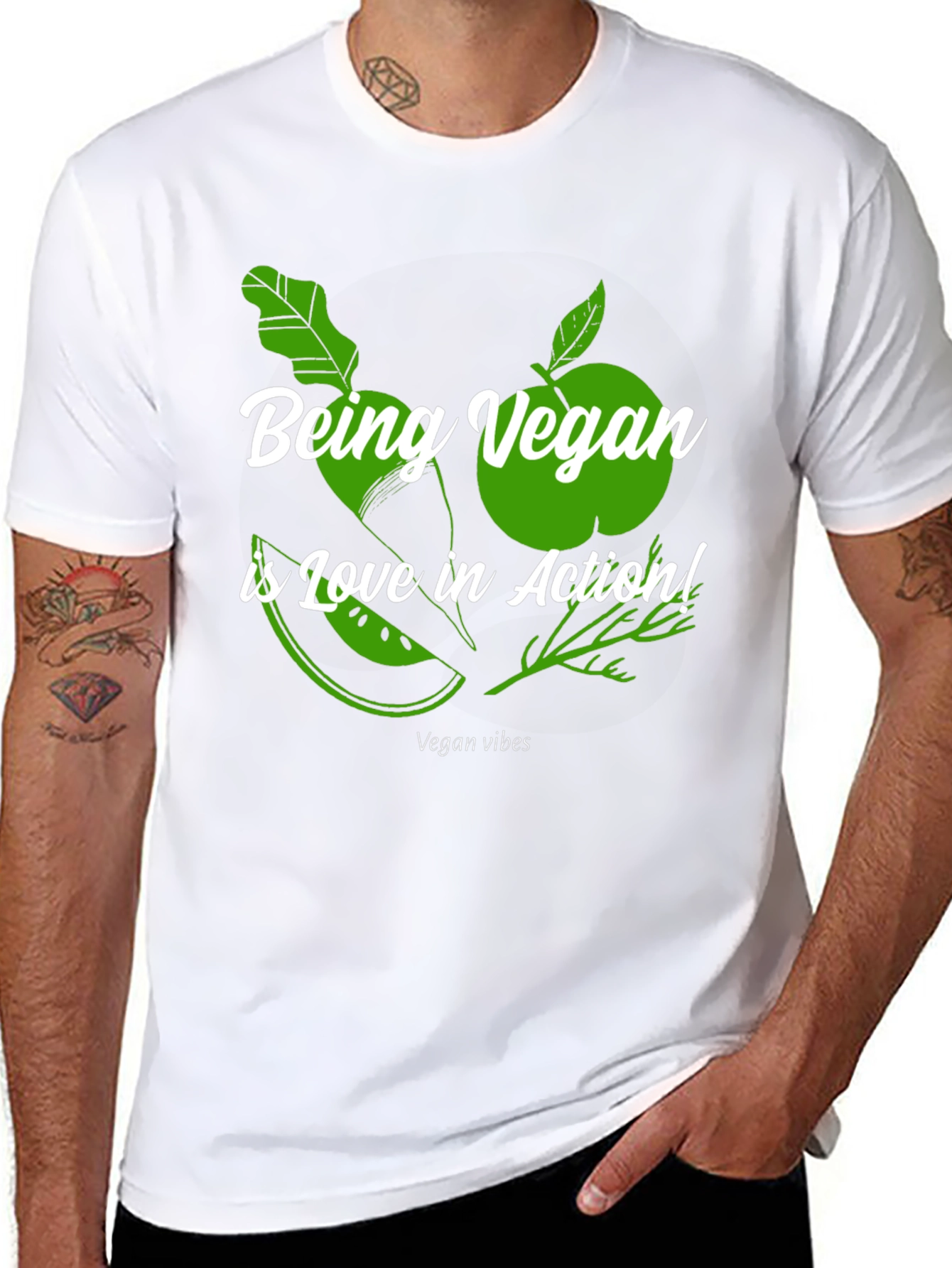 Being Vegan Is Love In Action T-Shirt