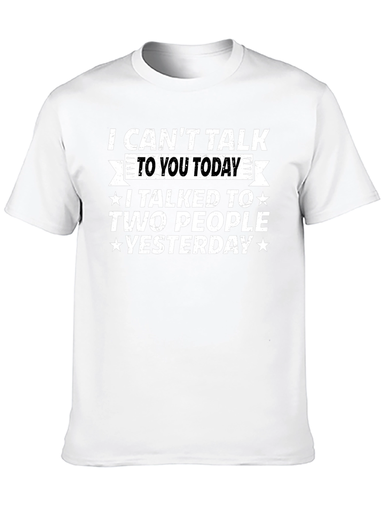 Funny I Cant Talk Today Graphic T-Shirt