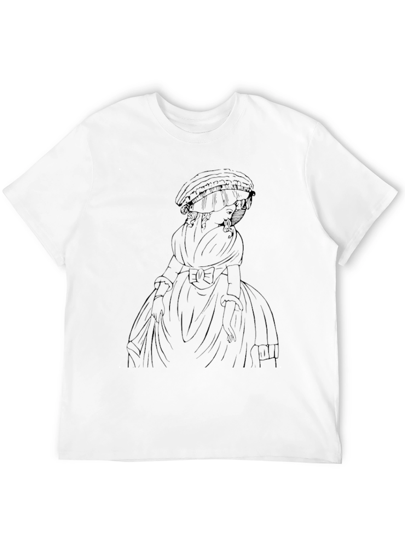 Regency Era Lady Graphic Black Tee