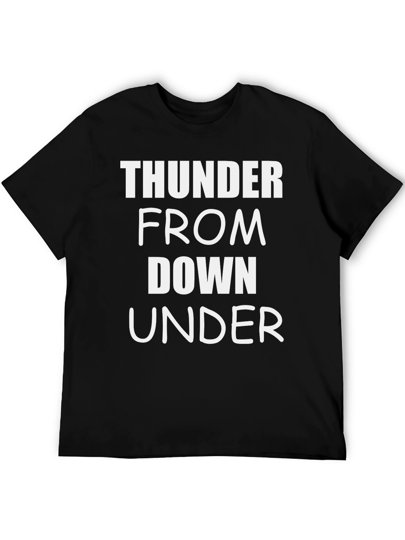 Thunder From Down Under Black Graphic Tee