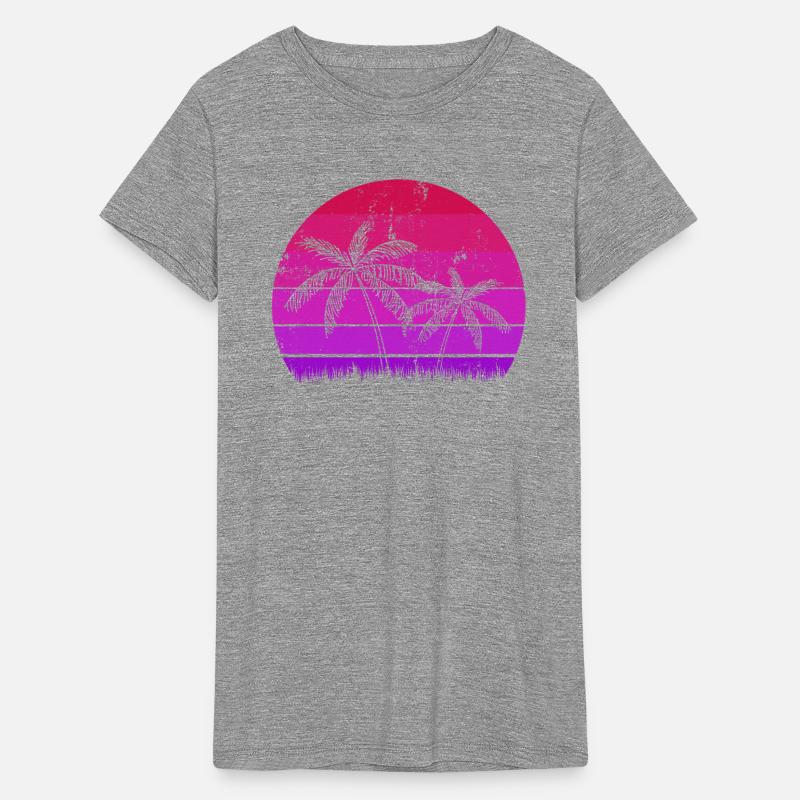 Palm Trees - Retro Sunset