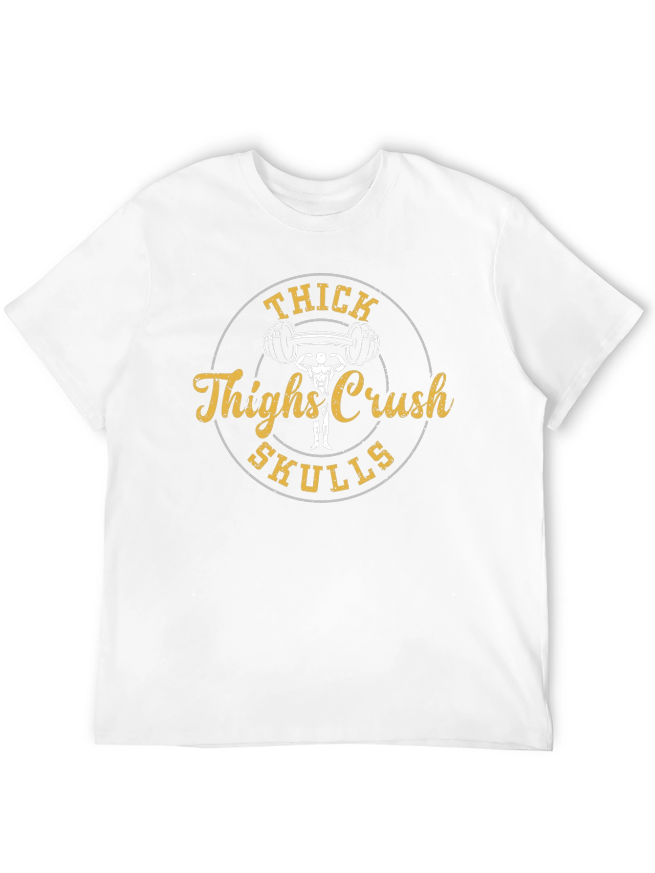 Thick Thighs Crush Skulls Black T-Shirt