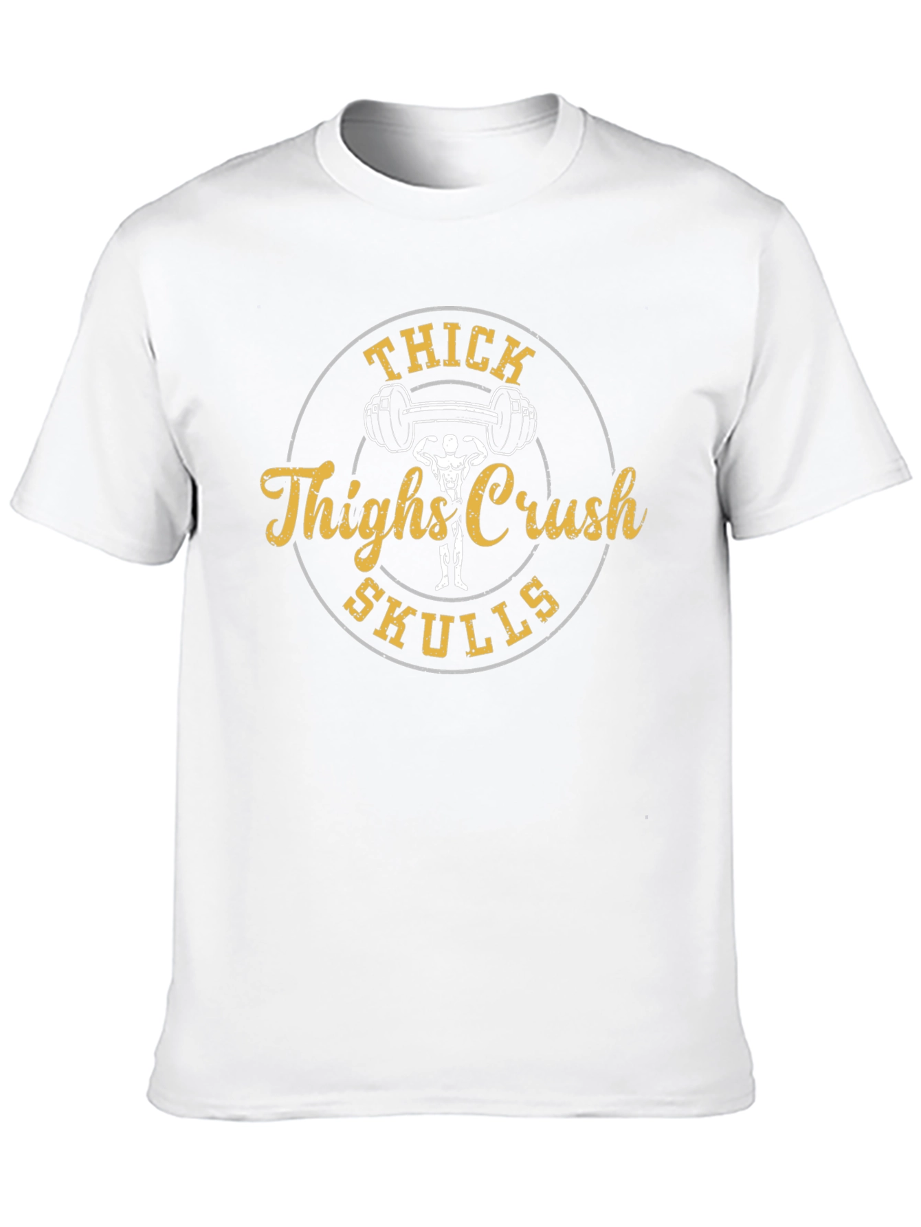 Thick Thighs Crush Skulls Black T-Shirt