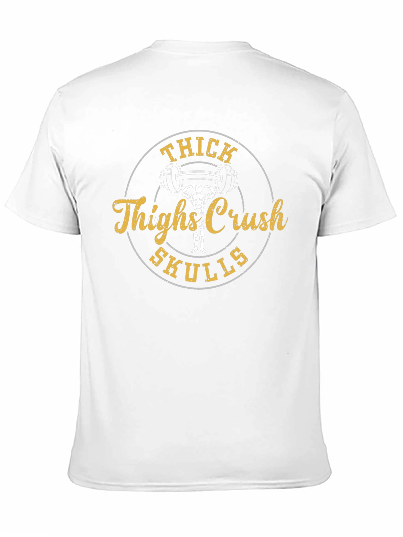 Thick Thighs Crush Skulls Black T-Shirt