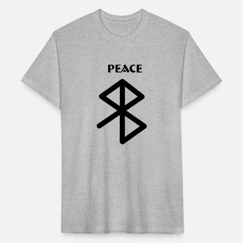 Peace Viking runes with text PEACE