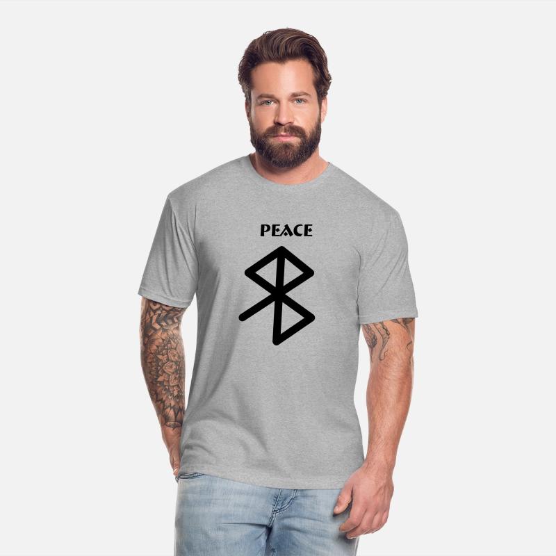 Peace Viking runes with text PEACE