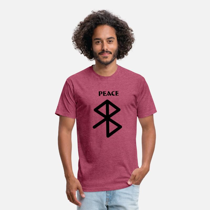 Peace Viking runes with text PEACE