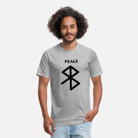 Peace Viking runes with text PEACE