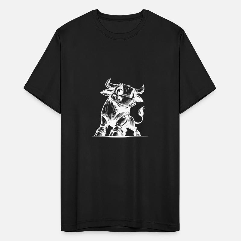 Pencil Bull Drawing With Huge Horns