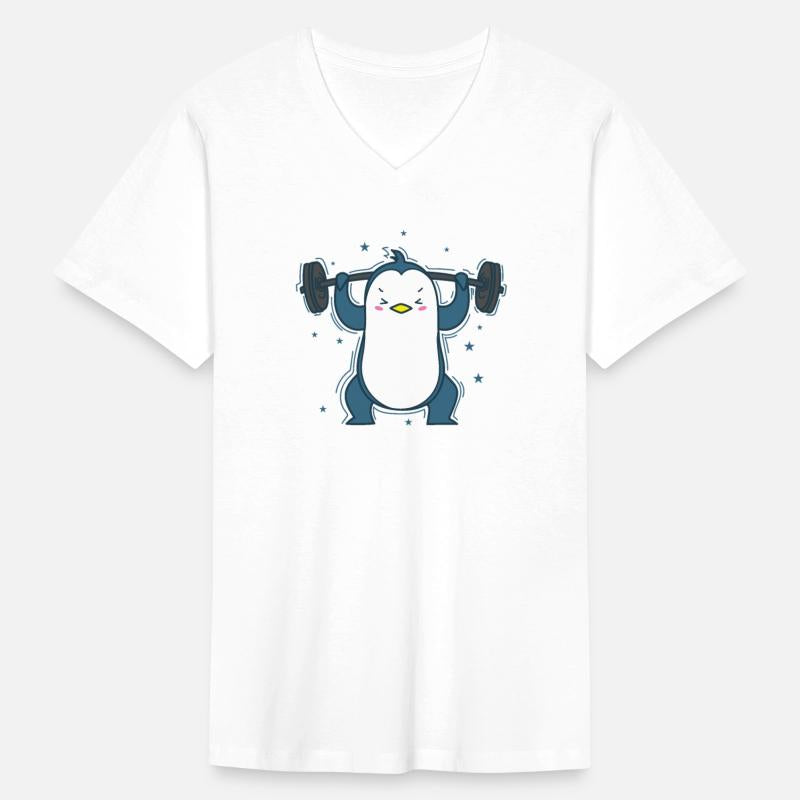 Penguin doing Weightlifting Fitness Antarctica