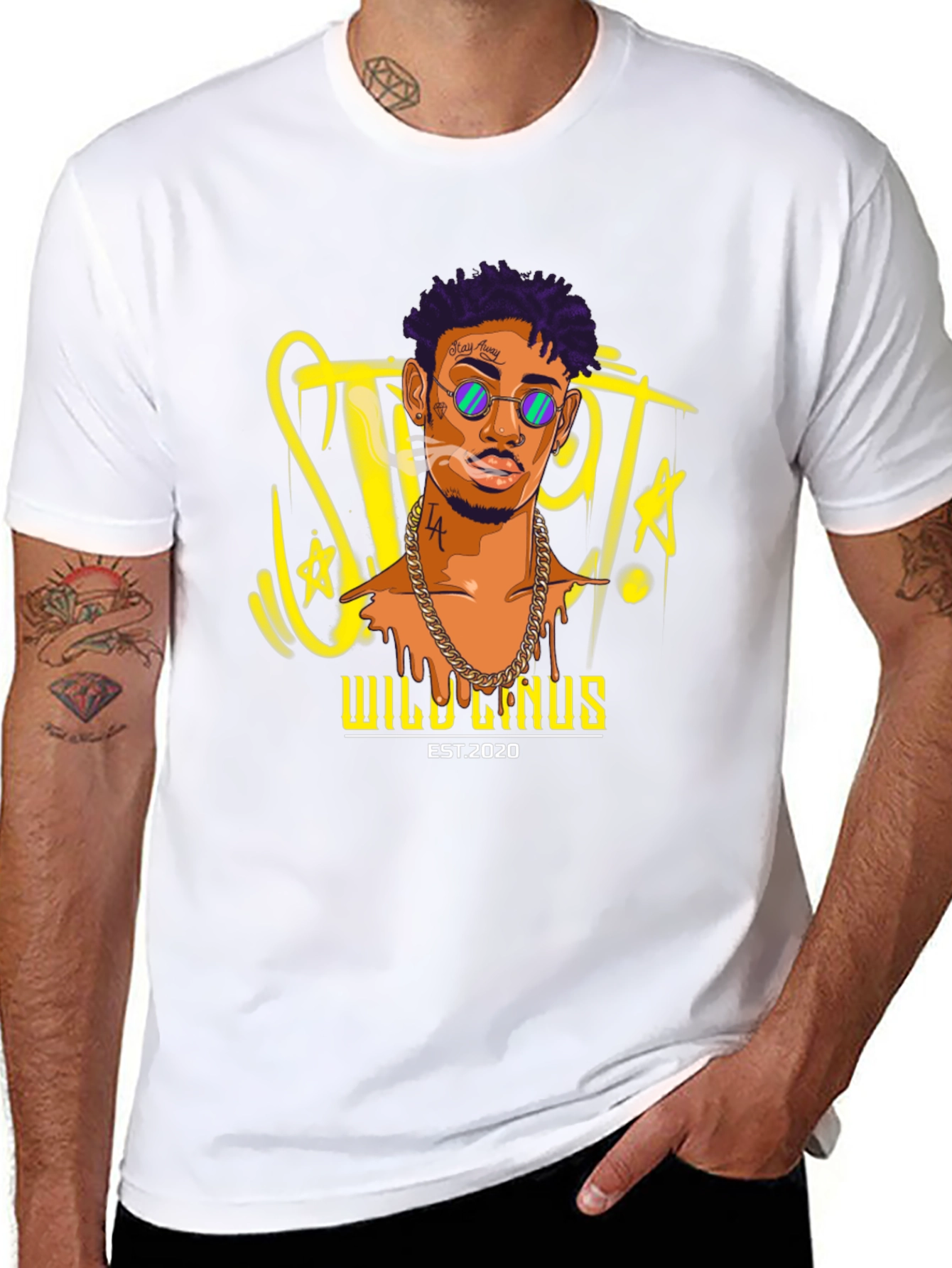 Wild Linus Black Graphic T-Shirt