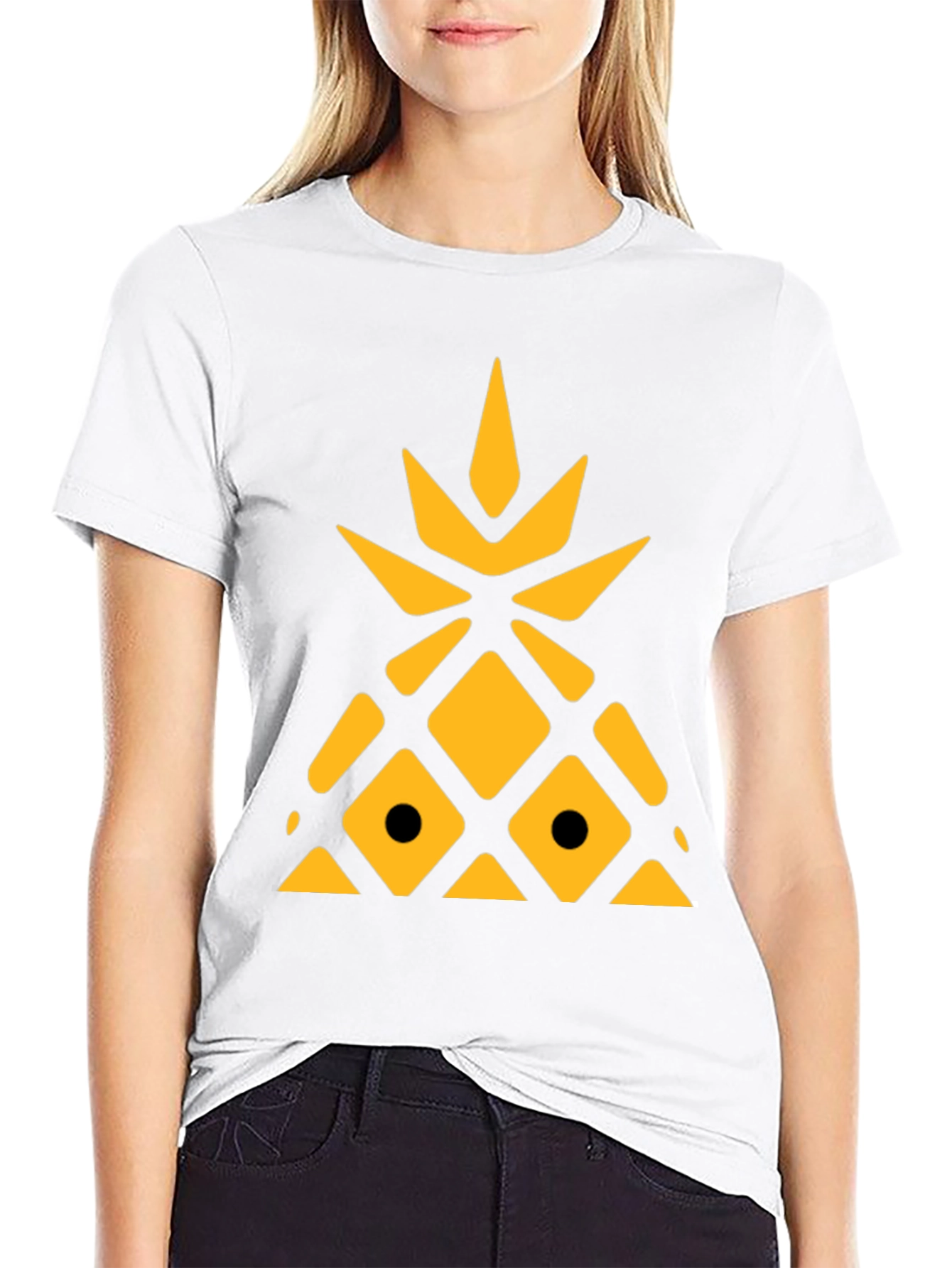 Geometric Pineapple Graphic Tee