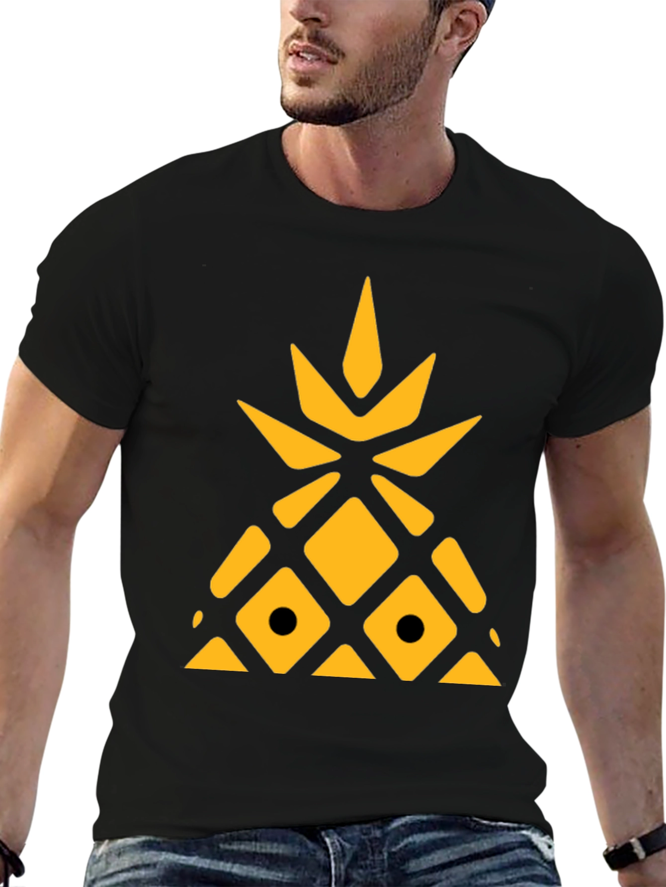 Geometric Pineapple Graphic Tee