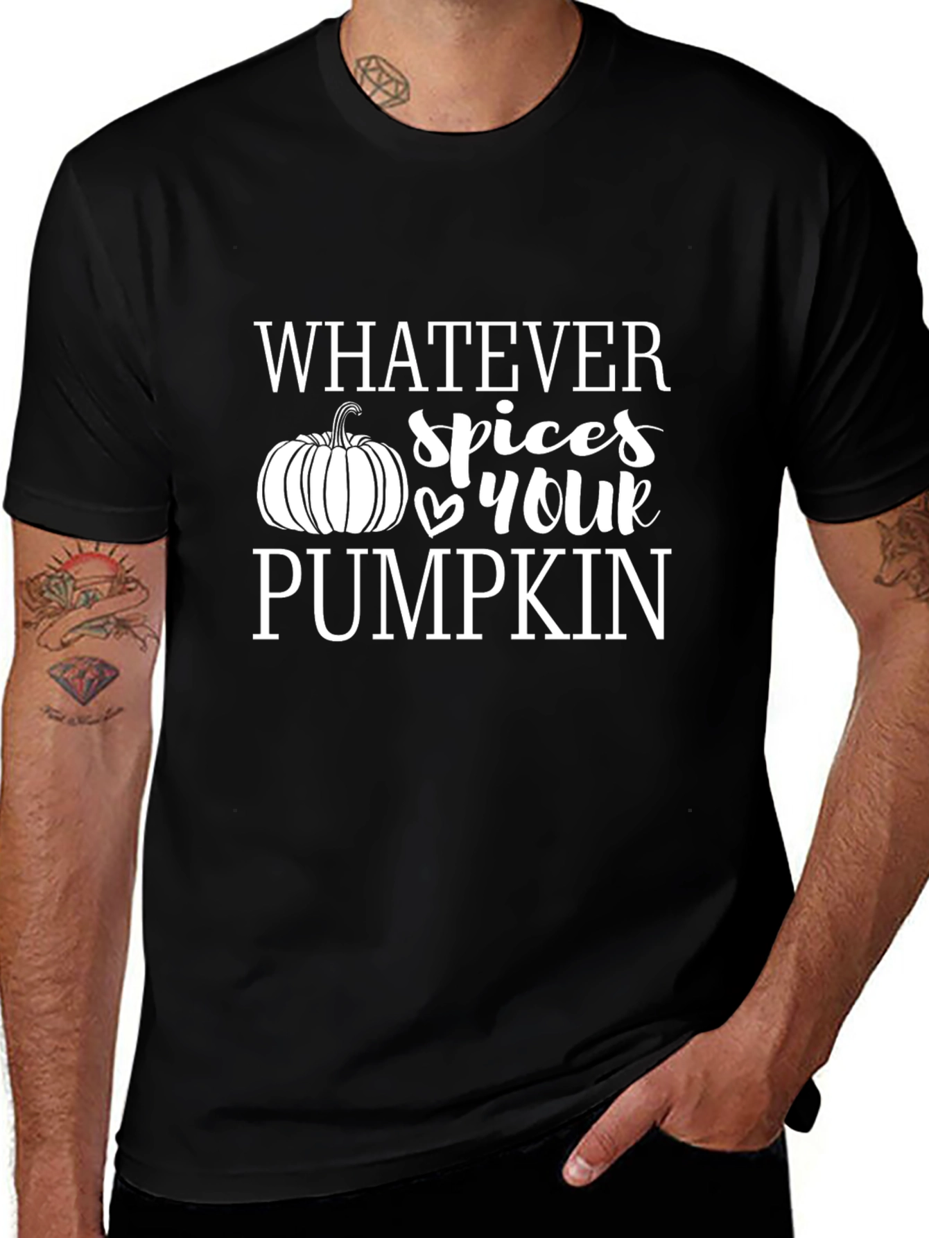 Whatever Spices Your Pumpkin Black T-Shirt