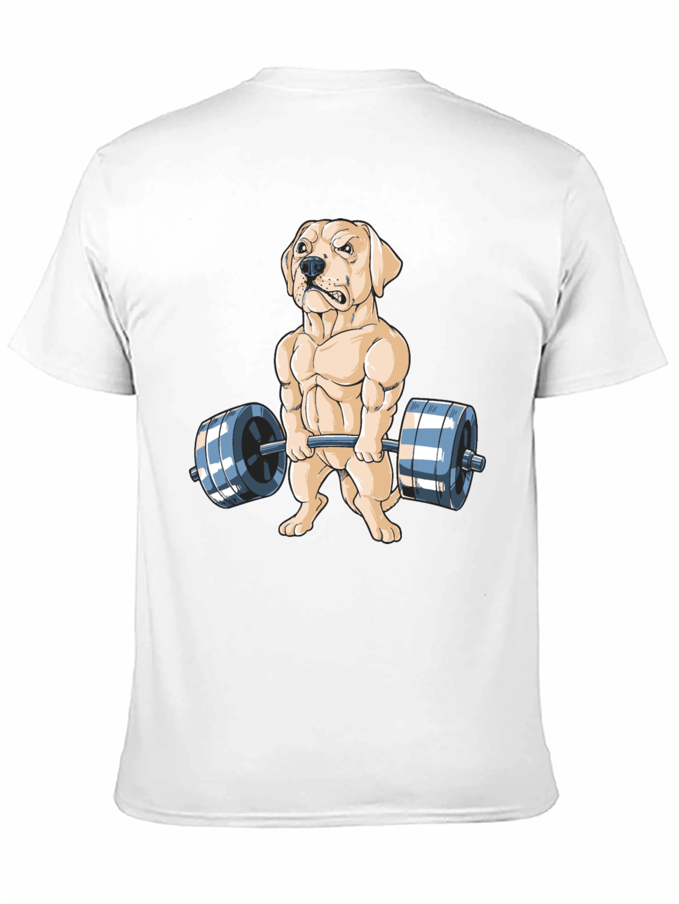 Dog Lifting Weights Graphic Tee
