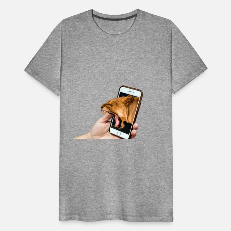 Phone in hand plus Lion