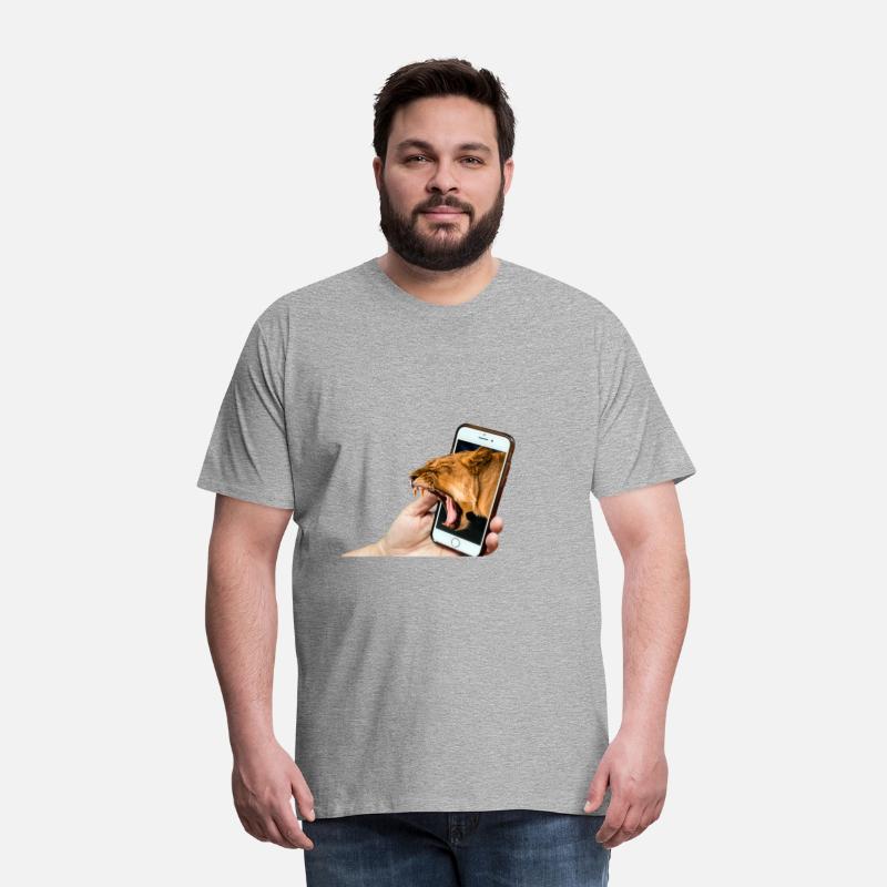 Phone in hand plus Lion