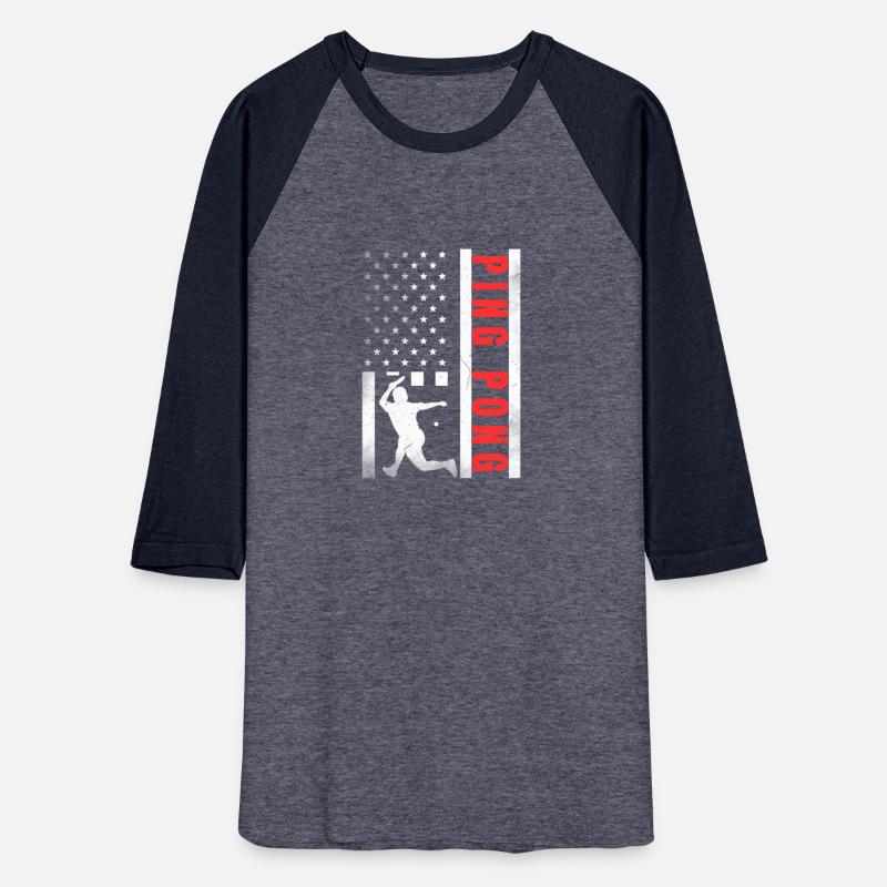 Ping Pong Vintage US Flag Proud Ping Pong