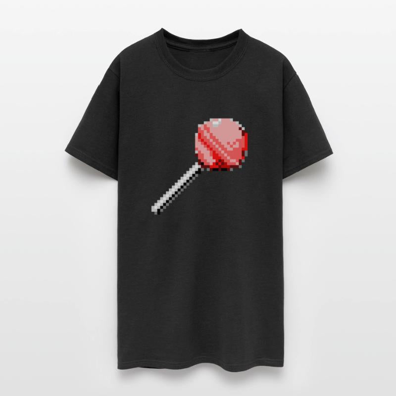 pink candy in pixel style