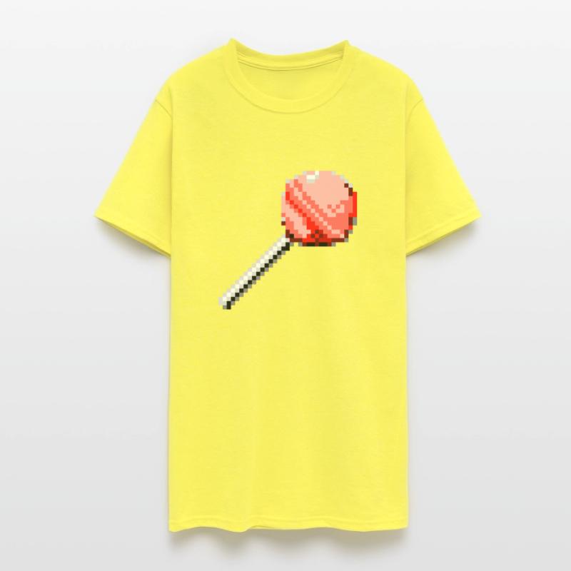 pink candy in pixel style