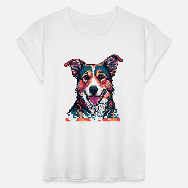 Pixelated Dog Portrait